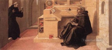 フラ・フィリッポ・リッピ Painting - 聖アウグスティヌスのビジョン ルネサンス フィリッポ リッピ